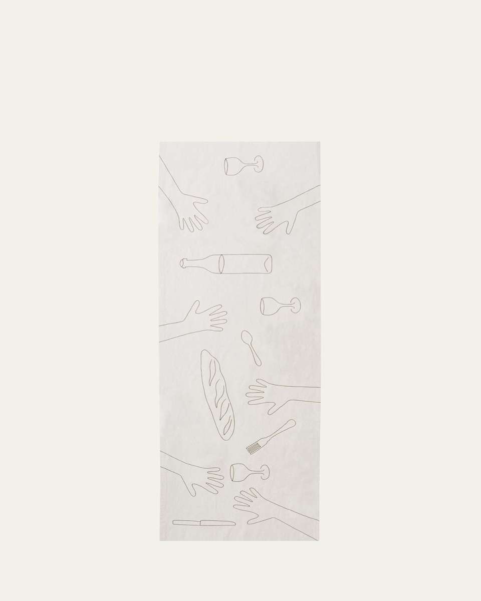 A Lot of Hands Natural Hemp Table Runner